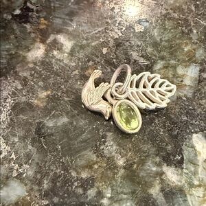 Authentic Pandora Sterling Silver and Peridot.